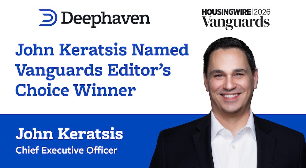 HousingWire Recognizes John Keratsis As Vanguards Editor’s Choice Winner