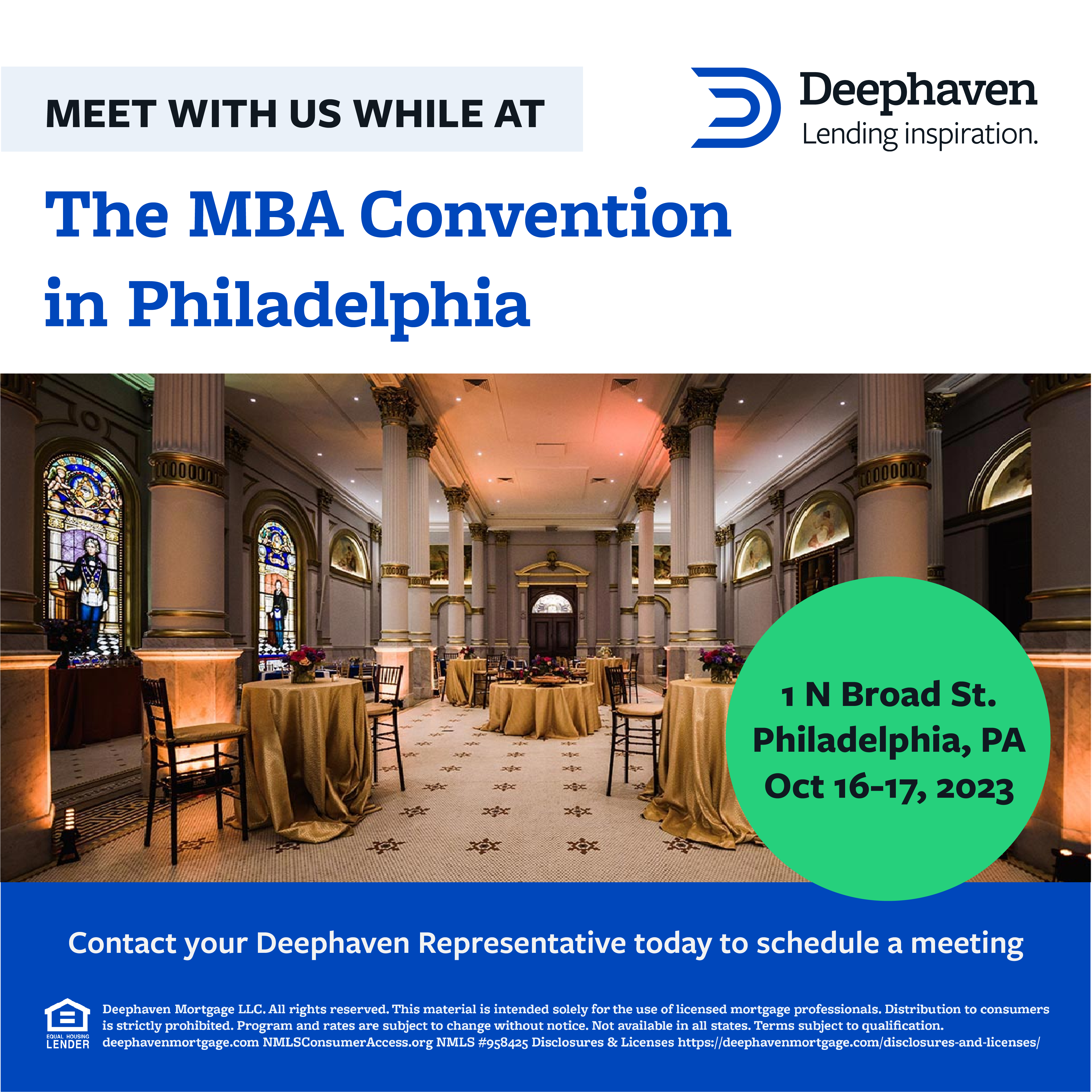 MBA Annual Convention & One North Broad Meetings